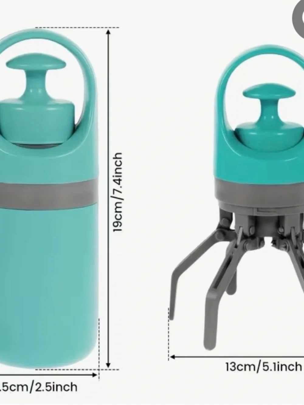 Hands-Free Dog Waste Bag Dispenser with Easy-Open Ring